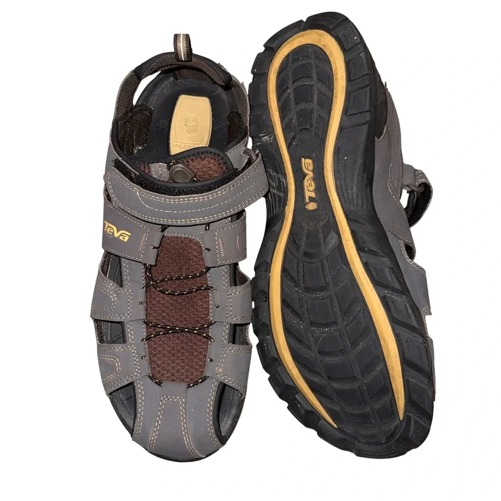 Teva Men's Forebay Fisherman Sandals 13 Closed Toe Hiking Water Shoes